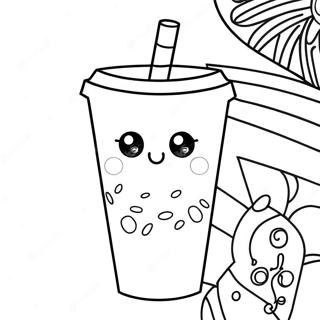 Cute Starbucks Coffee Cup Coloring Page 23494-21536