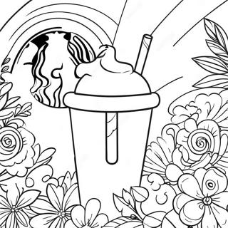 Cute Starbucks Coffee Cup Coloring Page 23494-21706