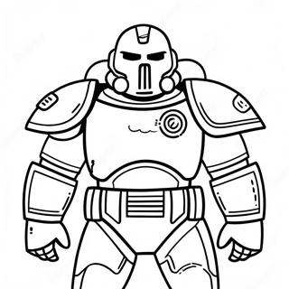 Space Marine Battle Armor Coloring Page 23504-21714