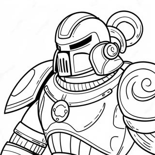 Space Marine Battle Armor Coloring Page 23504-21715