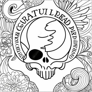 Grateful Dead Logo Coloring Page 23513-21717