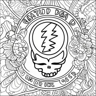 Grateful Dead Logo Coloring Page 23513-21718