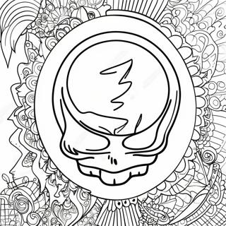 Grateful Dead Logo Coloring Page 23513-21719