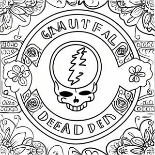 Grateful Dead Logo Coloring Page 23513-21720