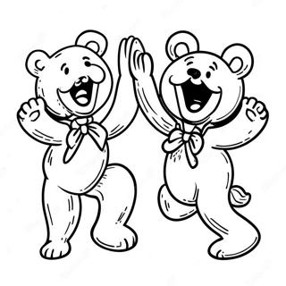 Grateful Dead Dancing Bears Coloring Page 23514-21549