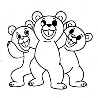 Grateful Dead Dancing Bears Coloring Page 23514-21721