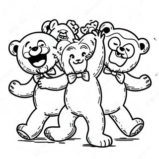 Grateful Dead Dancing Bears Coloring Page 23514-21722