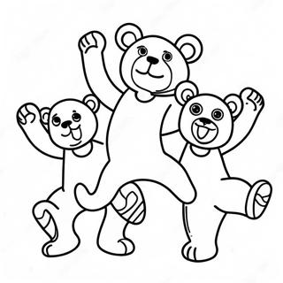 Grateful Dead Dancing Bears Coloring Page 23514-21723