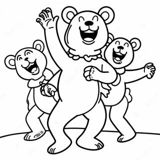 Grateful Dead Dancing Bears Coloring Page 23514-21724