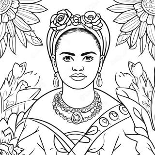 Frida Kahlo Coloring Page 2351-1923