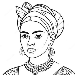 Frida Kahlo Coloring Page 2351-1924