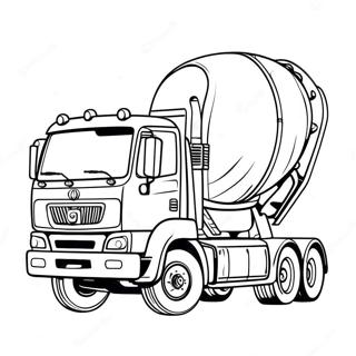 Cement Truck Coloring Page 23523-21555