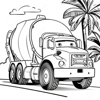 Cement Truck Coloring Page 23523-21726