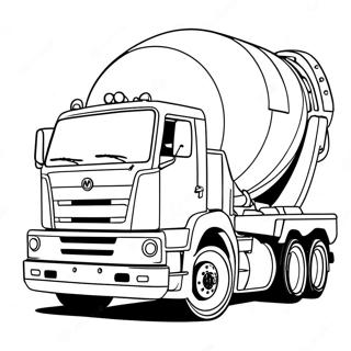 Cement Truck Coloring Page 23523-21727