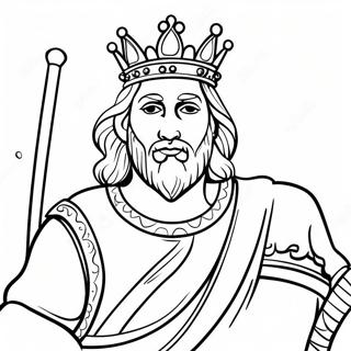 King David Coloring Page 23533-21736