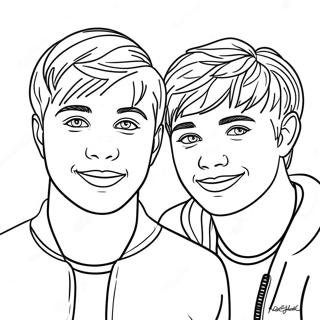 Sam And Colby Coloring Page 23543-21572