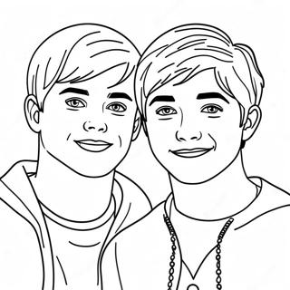 Sam And Colby Coloring Page 23543-21742