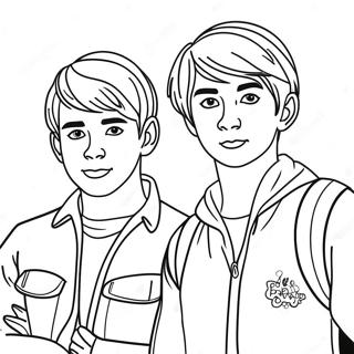 Sam And Colby Adventure Coloring Page 23544-21573