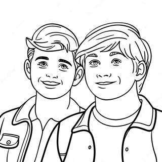 Sam And Colby Adventure Coloring Page 23544-21745