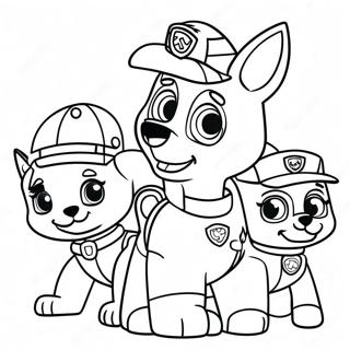 Paw Patrol Thanksgiving Coloring Page 23553-21580