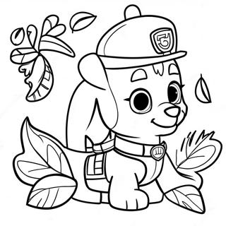 Paw Patrol Thanksgiving Coloring Page 23553-21752