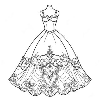 Barbie Dress Coloring Page 23563-21586