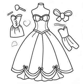 Barbie Dress Coloring Page 23563-21759