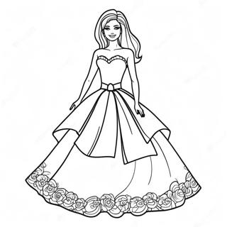 Barbie Dress Coloring Page 23563-21760