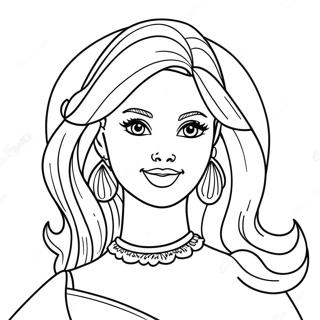 Barbie Fashionista Coloring Page 23564-21589