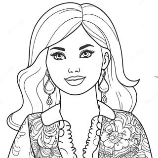 Barbie Fashionista Coloring Page 23564-21590