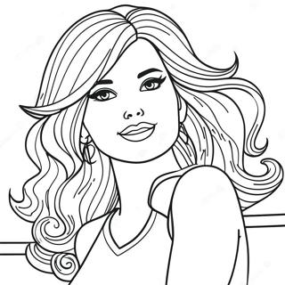 Barbie Fashionista Coloring Page 23564-21591