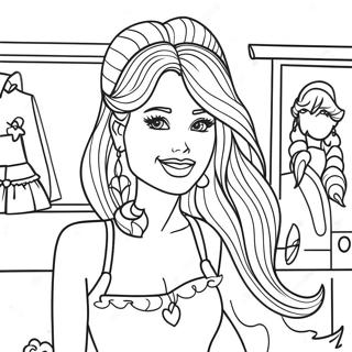 Barbie Fashionista Coloring Page 23564-21761