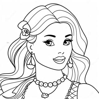 Barbie Fashionista Coloring Page 23564-21762