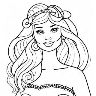 Barbie Fashionista Coloring Page 23564-21763