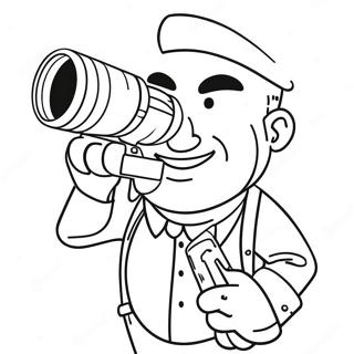 Funny Camera Man Skibidi Coloring Page 23574-21772