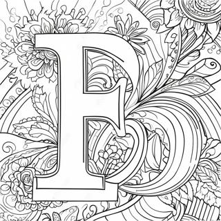 Letter F Coloring Page 23583-21773