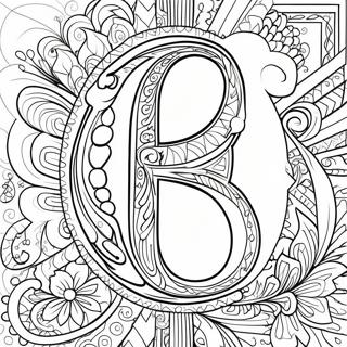 Fancy Letter F Coloring Page 23584-21608