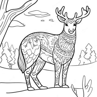 Winter Animal Coloring Pages