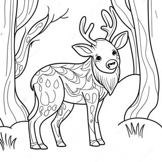 Winter Animal Coloring Page 23593-21611