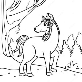 Winter Animal Coloring Page 23593-21612