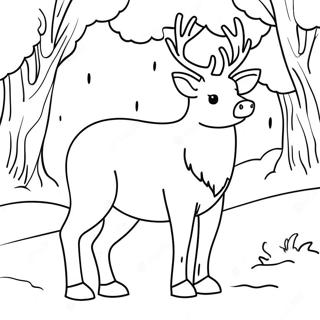 Winter Animal Coloring Page 23593-21781