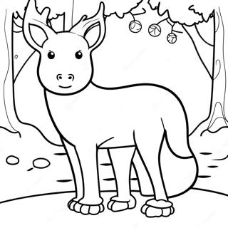 Winter Animal Coloring Page 23593-21782