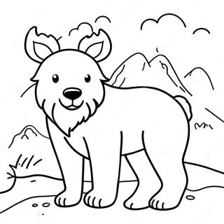 Winter Animal Coloring Page 23593-21783