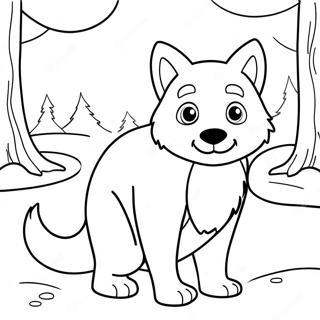 Winter Animal Coloring Page 23593-21784