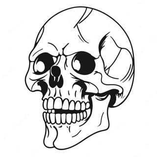 Scary Skull Coloring Page 23603-21618