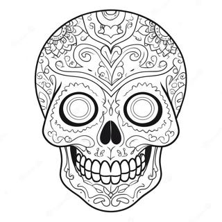 Scary Skull Coloring Page 23603-21619