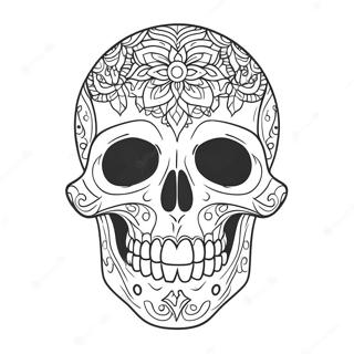 Scary Skull Coloring Page 23603-21620