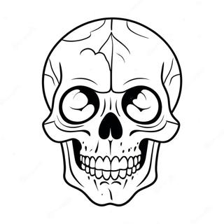 Scary Skull Coloring Page 23603-21790