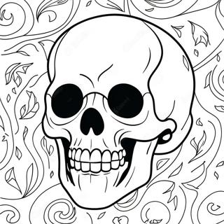 Scary Skull Coloring Page 23603-21791