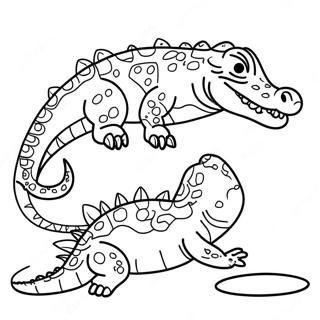 Crocodile Coloring Page 23613-21626